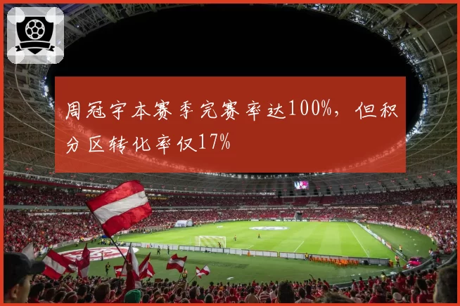 周冠宇本赛季完赛率达100%，但积分区转化率仅17%