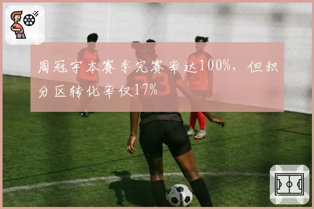 周冠宇本赛季完赛率达100%，但积分区转化率仅17%